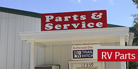 Parts & Service Sign - RV Repair Shop 
